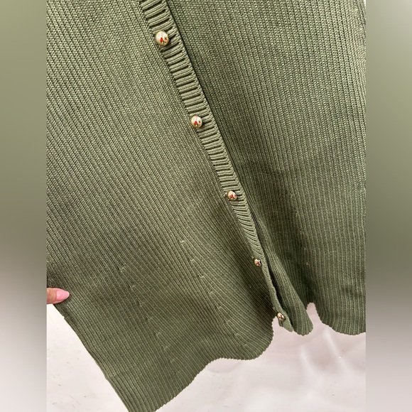 French Connection Ribbed Button-Front Sweater Dress - Picture 8 of 11